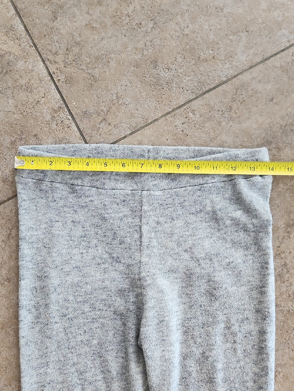 Free People...Gray Ribbed Knit Leggings - Picture 5 of 12
